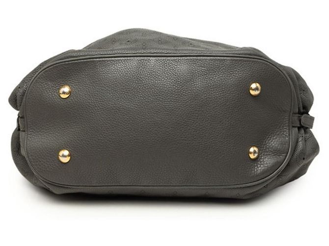 Louis Vuitton Monogram Mahina L Handbag Brown Dark grey - view 3