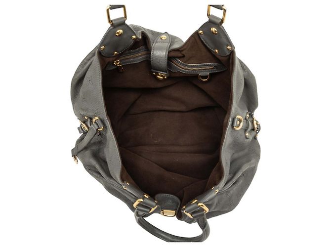 Louis Vuitton Monogram Mahina L Handbag Brown Dark grey - view 5