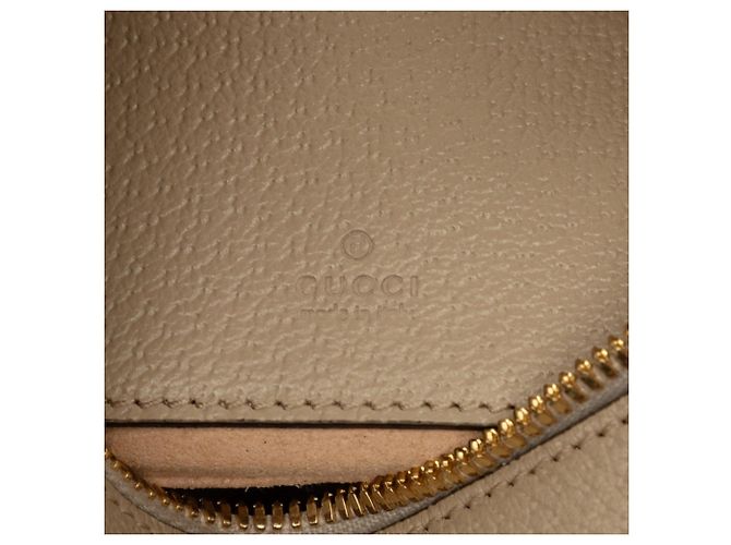 Mini mala Gucci GG Supreme em forma de meia lua Bege - vista 5