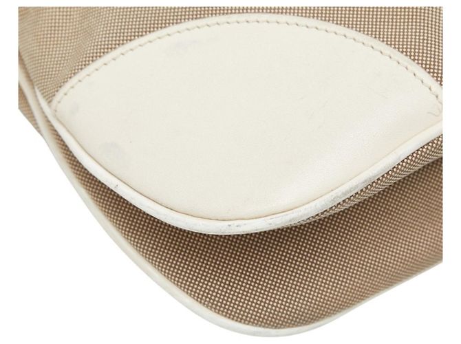 Sac bandoulière Prada Logo Blanc Beige - vue 5