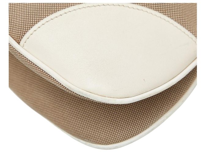 Sac bandoulière Prada Logo Blanc Beige - vue 6