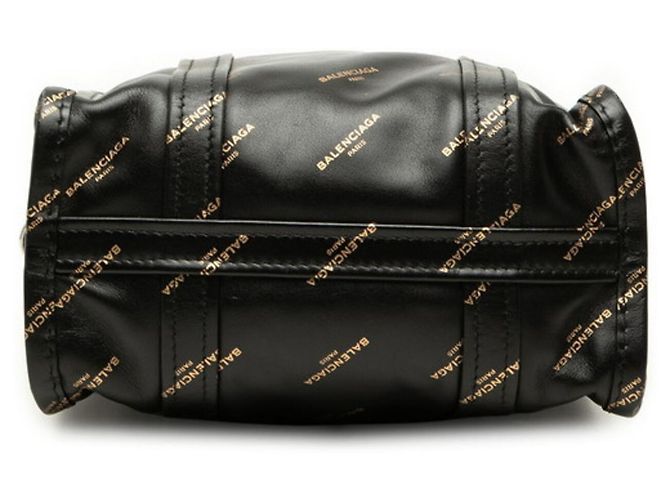 Everyday Borsa Tote Balenciaga in pelle nera con logo Nero - vista 3
