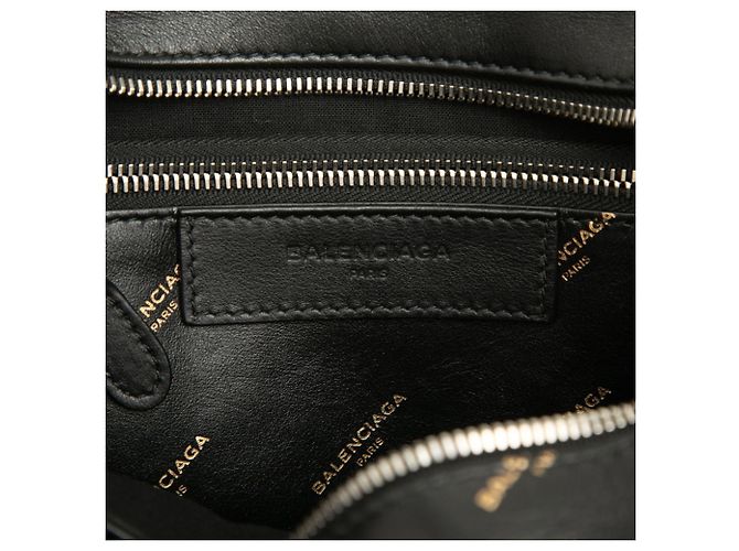 Everyday Borsa Tote Balenciaga in pelle nera con logo Nero - vista 5