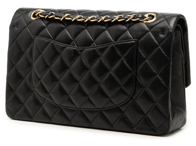 Timeless Bolso de hombro Chanel Coco Mark Double Flap Matelassé Negro - vista 2