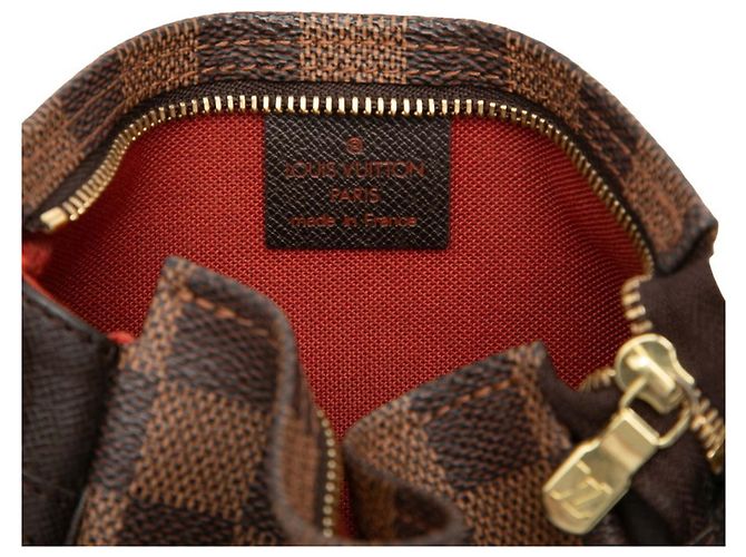 Louis Vuitton Damier Trouse Makeup Accessory Pouch Handbag Marrone - vista 5