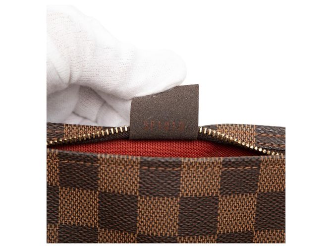 Louis Vuitton Damier Trouse Makeup Accessory Pouch Handbag Marrone - vista 6