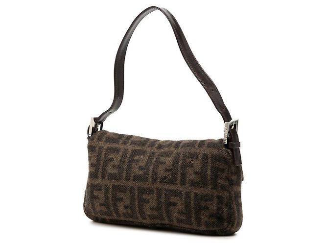 Borsa a secchiello Fendi Zucca Mamma Marrone - vista 2