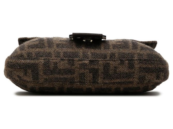 Borsa a secchiello Fendi Zucca Mamma Marrone - vista 3