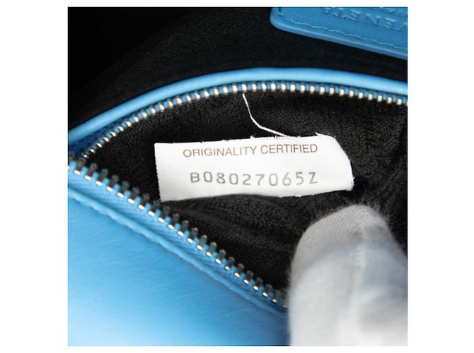 Clutch Second Bag Bottega Veneta in pelle blu - vista 6