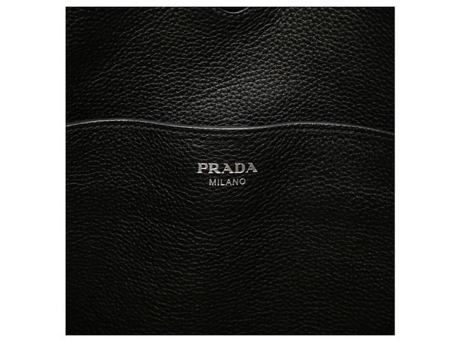 Prada One-Shoulder-Tasche mit Dreiecks-Logo-Plakette Schwarz - Ansicht 5