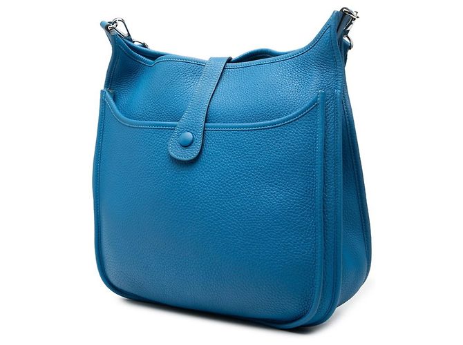 Hermès Borsa a tracolla Hermes Evelyne 3 GM Blu - vista 2
