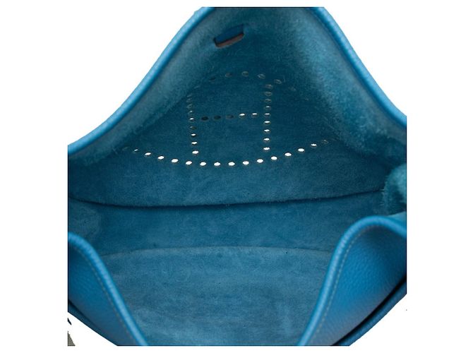 Hermès Borsa a tracolla Hermes Evelyne 3 GM Blu - vista 4
