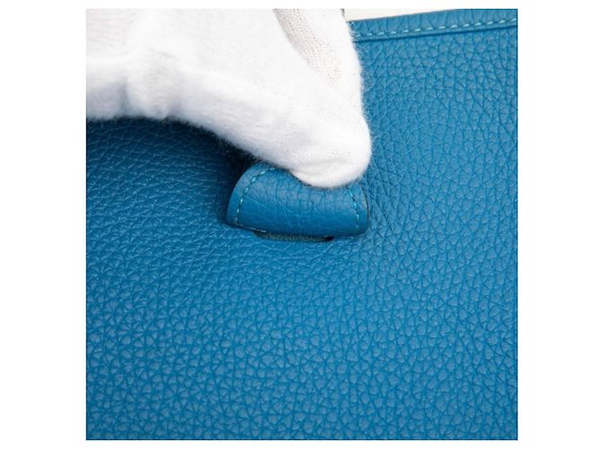 Hermès Borsa a tracolla Hermes Evelyne 3 GM Blu - vista 6