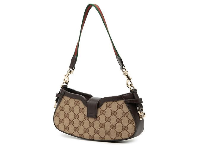 Bolsa Gucci GG Canvas Moonside Marrom Bege - vista 2