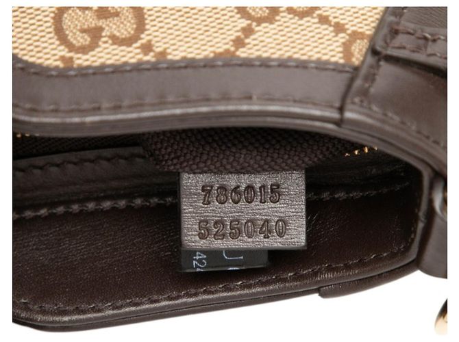 Bolsa Gucci GG Canvas Moonside Marrom Bege - vista 6