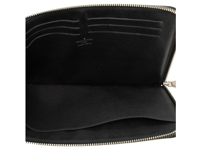 Louis Vuitton Damier Graphite Pochette Jour PM Clutch Bag Marrone - vista 4