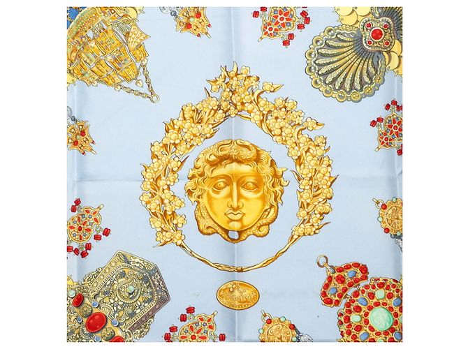 Hermès Hermes Carre 90 Kosmima Space Scarf Azul Multicolor - vista 2