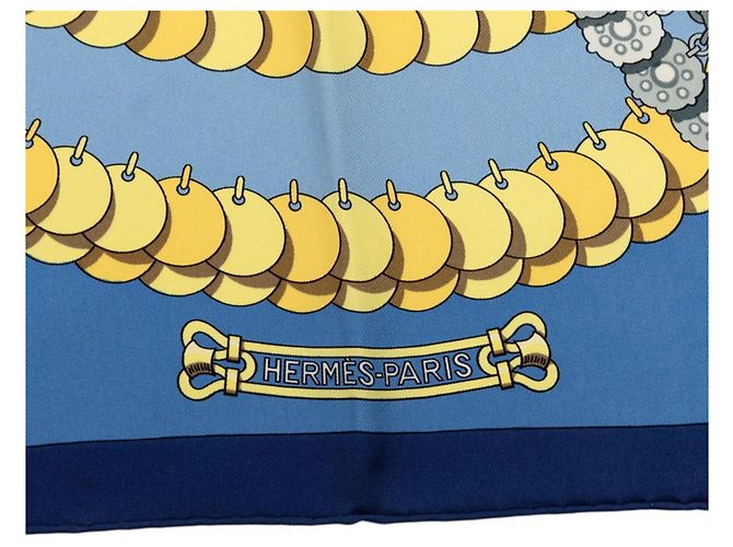 Hermès Hermes Carre 90 Kosmima Space Scarf Azul Multicolor - vista 5