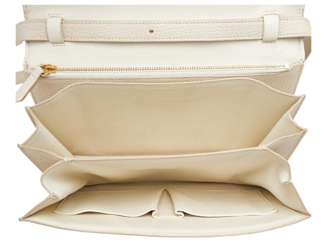 Céline Bolso bandolera de hombro Celine Classic Box Medium Blanco - vista 10