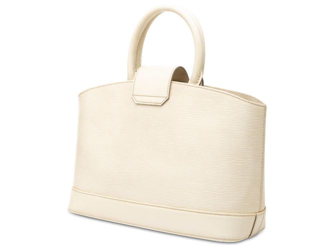 Bolso Louis Vuitton Epi Mirabeau PM Blanco Blanco roto - vista 2