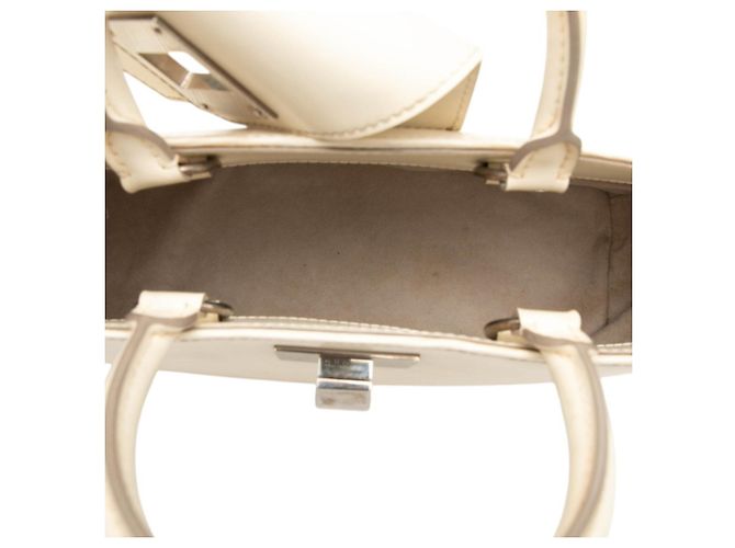 Bolso Louis Vuitton Epi Mirabeau PM Blanco Blanco roto - vista 4