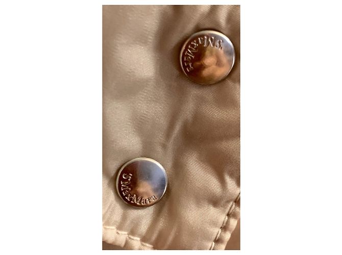 Autre Marque 'S Max Mara The Cube Beige Nylonjacke mit Gürtel - Ansicht 16