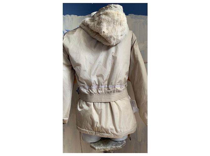 Autre Marque 'S Max Mara The Cube Beige Nylonjacke mit Gürtel - Ansicht 17