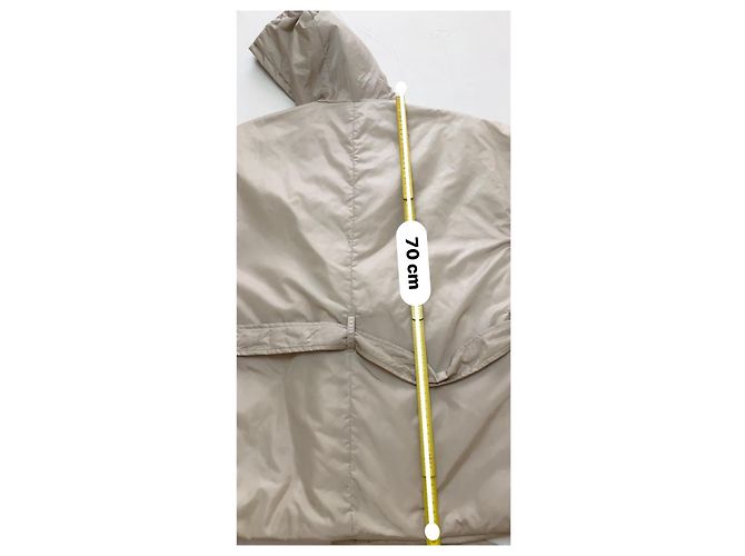 Autre Marque 'S Max Mara The Cube Beige Nylonjacke mit Gürtel - Ansicht 19
