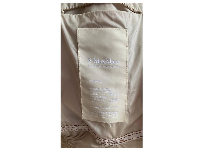Autre Marque 'S Max Mara The Cube Beige Nylonjacke mit Gürtel - Ansicht 2