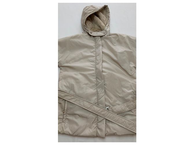 Autre Marque 'S Max Mara The Cube Beige Nylonjacke mit Gürtel - Ansicht 20