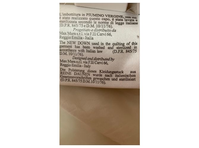 Autre Marque 'S Max Mara The Cube Beige Nylonjacke mit Gürtel - Ansicht 7