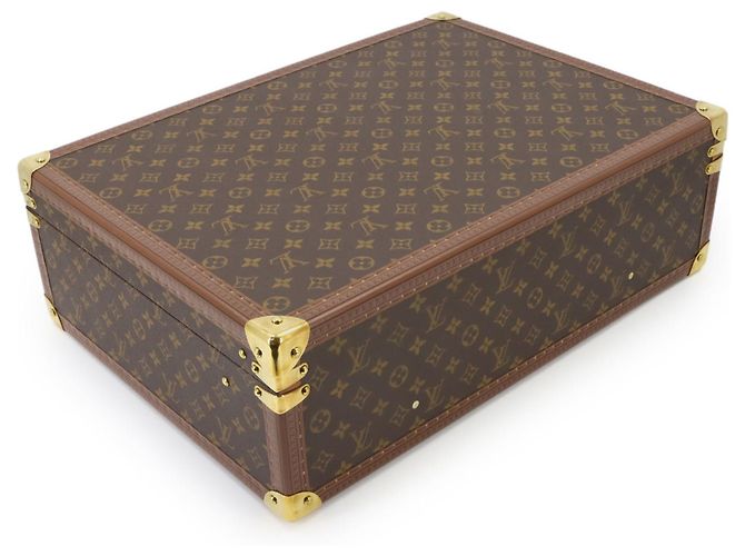 Bolsa Louis Vuitton Bilstein 55 Monogram Trunk Case Marrom Monograma - vista 4