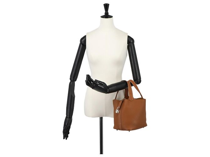 Hermès Borsa Hermes Picotin Lock PM D'oro - vista 10