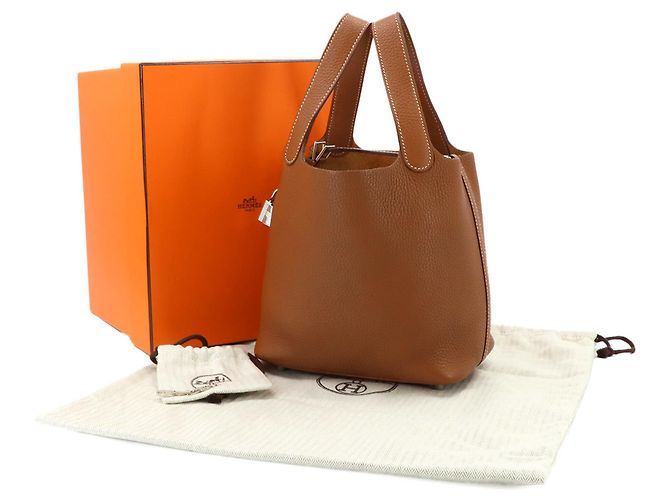 Hermès Borsa Hermes Picotin Lock PM D'oro - vista 2