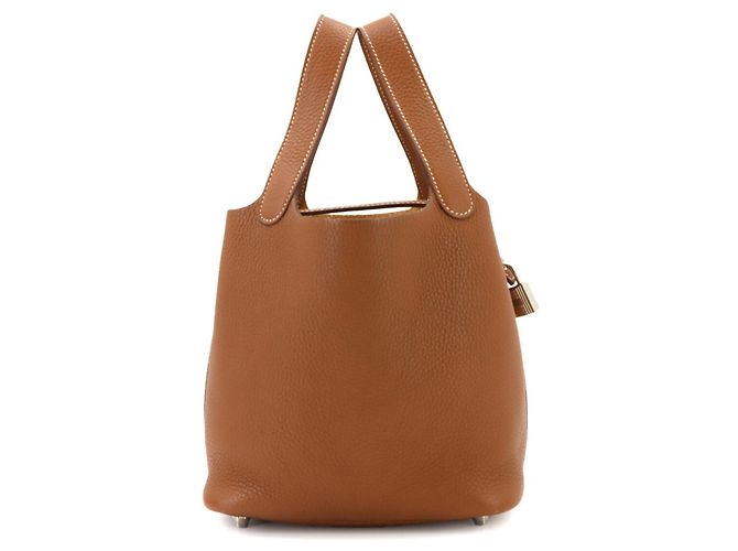 Hermès Borsa Hermes Picotin Lock PM D'oro - vista 3
