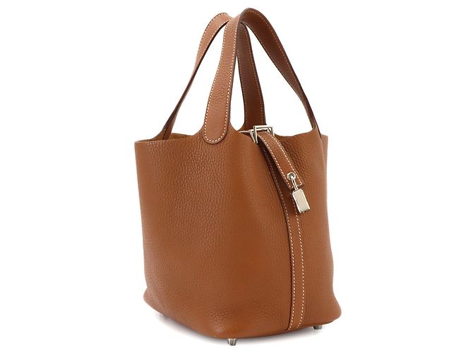 Hermès Borsa Hermes Picotin Lock PM D'oro - vista 4