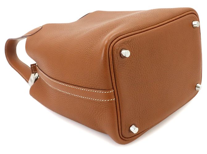 Hermès Borsa Hermes Picotin Lock PM D'oro - vista 5