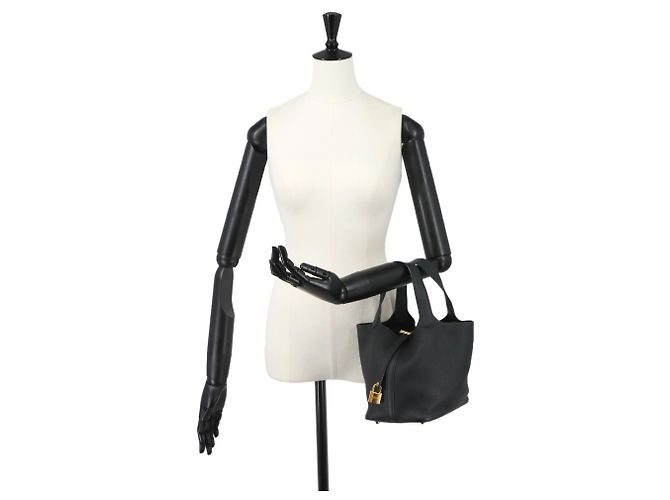 Hermès Bolso Piko Hermes Picotin Lock PM Negro - vista 9