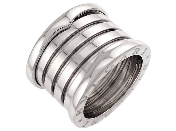 Bulgari Anello Bvlgari B.zero1 in Oro Bianco 18K - vista 4