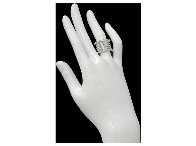 Bulgari Anello Bvlgari B.zero1 in Oro Bianco 18K - vista 6