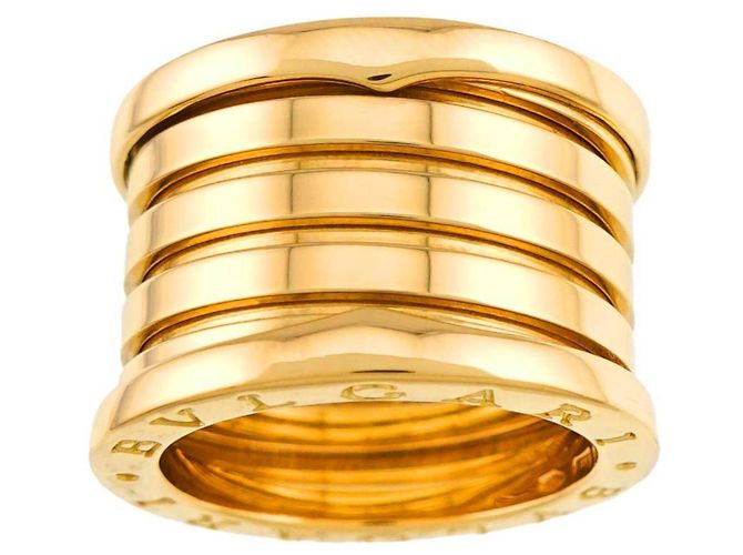Bulgari Anel Bvlgari B.zero1 de 5 bandas Amarelo - vista 2