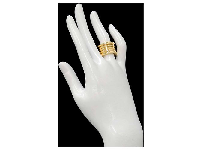 Bulgari Anel Bvlgari B.zero1 de 5 bandas Amarelo - vista 6