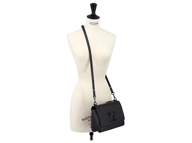 Borsa Louis Vuitton Epi Twist MM Nero - vista 10