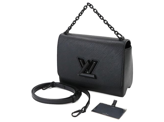 Borsa Louis Vuitton Epi Twist MM Nero - vista 2