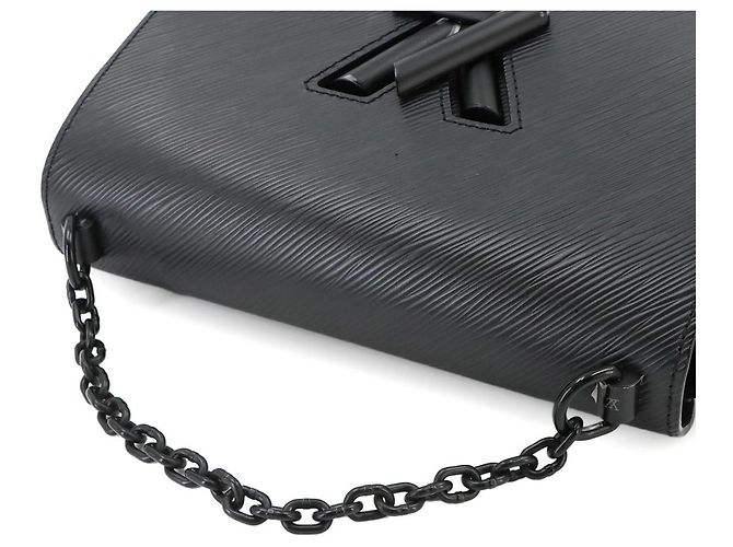 Borsa Louis Vuitton Epi Twist MM Nero - vista 6