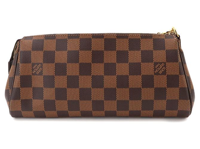 Louis Vuitton Damier Eva Handtasche Braun Damier ebene - Ansicht 3