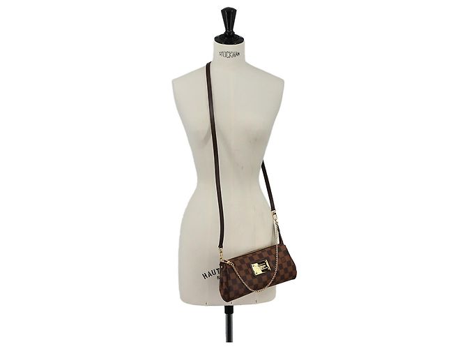 Louis Vuitton Damier Eva Handtasche Braun Damier ebene - Ansicht 9