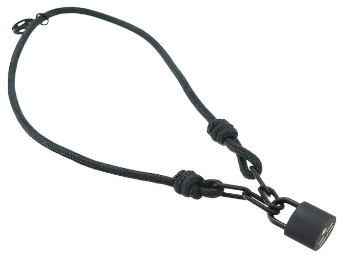 Pulseira Lockit com cadeado prateado Louis Vuitton Preto - vista 4