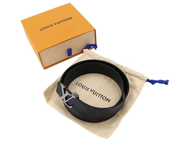 Cinturón Standard Louis Vuitton Monogram Eclipse Negro - vista 2