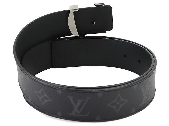 Cinturón Standard Louis Vuitton Monogram Eclipse Negro - vista 3